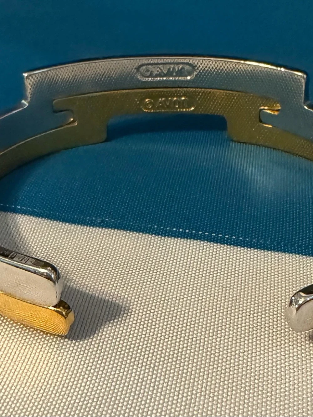 Avon Two-Tone Metal Cuff Bracelet - Gold & Silver
